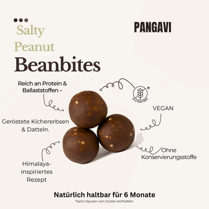 Beanbites Zoute Pinda (80g) | Proteïneballetjes | Bonenpoeder